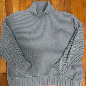 Aerie Knie Sweater in Light Blue-ish Gray